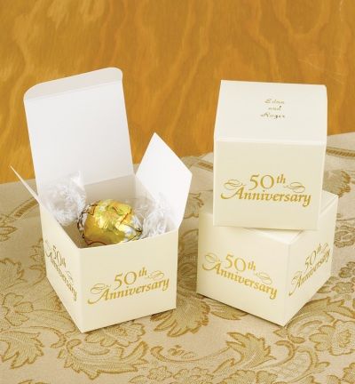 50th Anniversary Favor Boxes