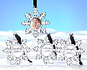 Snowflake Place Card Holder Ornaments