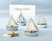 Shining Sails Silver Place Card Holders