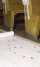 White Fabric Aisle Runner