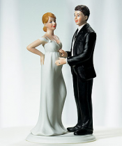 Expecting Bridal Couple Figurine