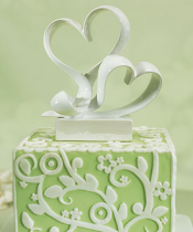 Love Link Stylized Heart Cake Topper