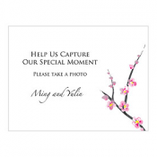 Cherry Blossom Camera Table Sign