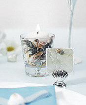 Shell Silver Place Card Holders