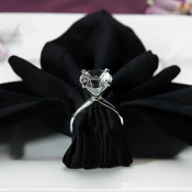 Silver Plated Diamond Napkin Holders