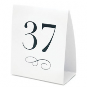 Table Number Tent Style Card