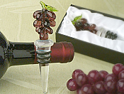 Grapes Wine Stopper - Murano Art Deco Favors