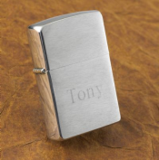 Brushed Chrome Zippo Lighter