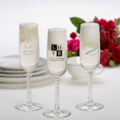 Personalized Champagne Toasting Flutes