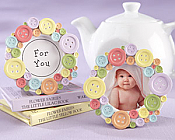 Cute as a Button - Round Photo Frame