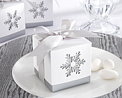 Winter Dreams Laser-Cut Snowflake Favor Box (Set of 24)