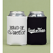 Maid of Honor & Best Man Can Coolers