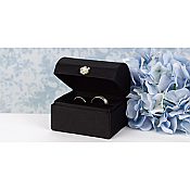 Black Satin Ring Box