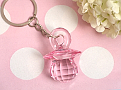 Pink Pacifier Keychain