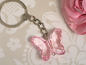 Pink Butterfly Keychain