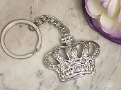 Silver Royal Crown Keychain