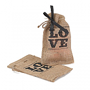 Love Burlap Favor Bag