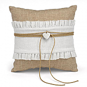 Rustic Romance Ring Pillow