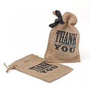 Thank You Burlap Favor Bag