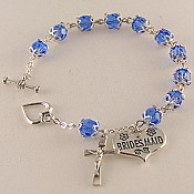 SwarovskiÂ® Wedding Rosary Bracelet