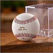 Personalized Baseball with Acrylic Case